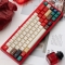 Soft Jade Mixed Light 104+45 PC Crystal Semitransparent Backlit Cherry Profile Keycaps Set Screen Printing for MX Keyboard